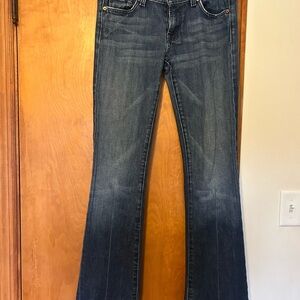 7 For All Mankind Blue Bootcut Jeans. Size 28 Super soft and flattering material